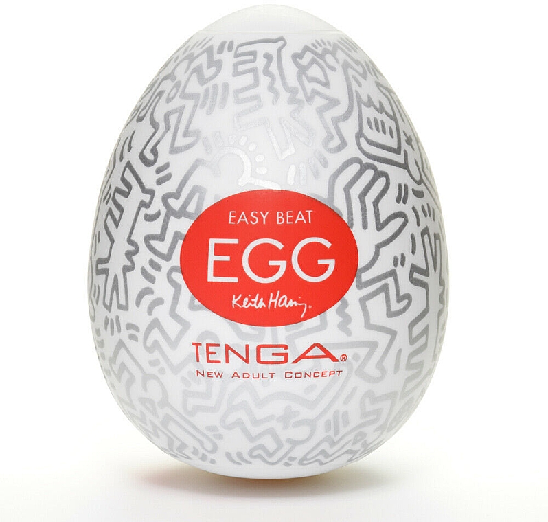 Одноразовий мастурбатор "Яйце" - Tenga Keith Haring Party Egg — фото N1