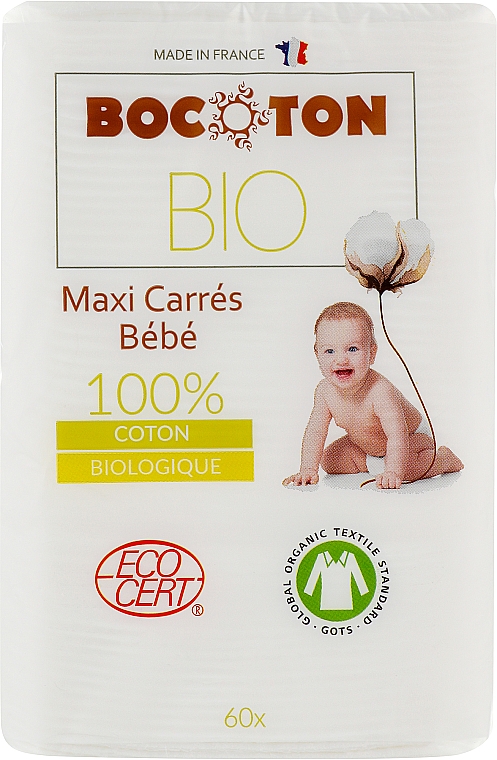 Ватні диски для дітей, прямокутні - Bocoton Maxi Baby — фото N1