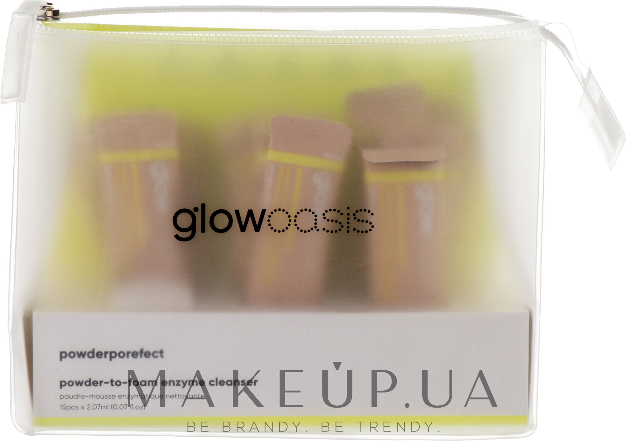 Энзимная пудра для умывания лица - Glowoasis Powderporefect Powder-to-Foam Enzyme Cleanser Mini Set — фото 15x2.07ml