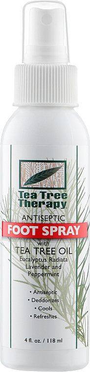Спрей для ніг антисептичний дезодорувальний - Tea Tree Therapy Antiseptic Foot Spray — фото N1
