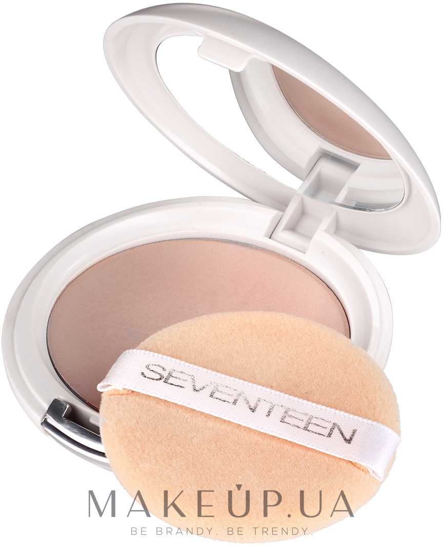 Компактна пудра із дзеркалом - Seventeen Natural Silky Compact Powder — фото 01 - Translucide