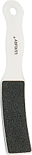Шліфуфальна двостороння тертка для педикюру, TN-04, 80/120, біла - Beauty Luxury — фото N1