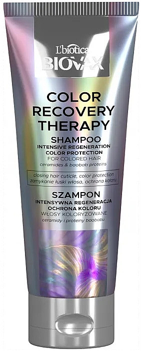 Шампунь для відновлення - Biovax Color Recovery Therapy Intensive Regeneration Color Protection Shampoo — фото N1