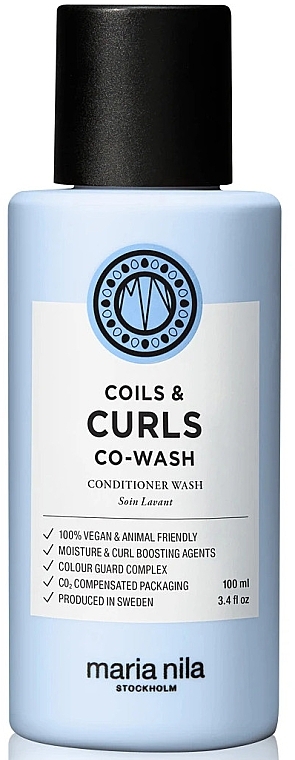 Зволожувальний і розплутувальний кондиціонер для волосся - Maria Nila Coils & Curls Co-Wash — фото N1