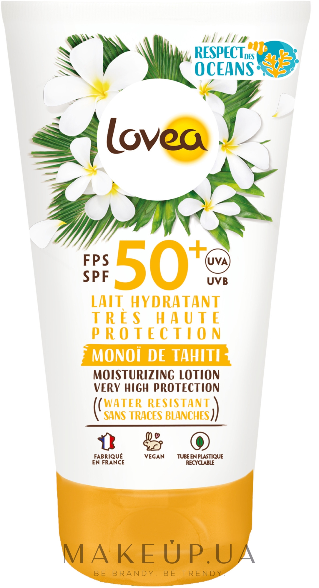 Сонцезахисне молочко для тіла - Lovea Moisturizing Lotion SPF 50 — фото 150ml