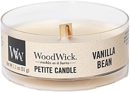 Ароматична свічка у склянці - WoodWick Petite Candle Vanilla Bean — фото N1