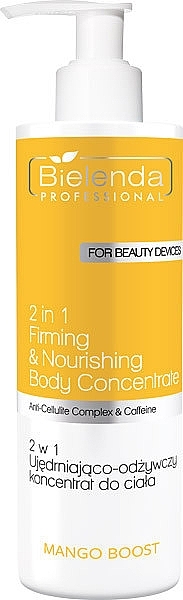 Укрепляющий и питательный концентрат для тела 2 в 1 - Bielenda Professional Mango Boost 2 In 1 Firming & Nourishing Body Concentrate — фото N1