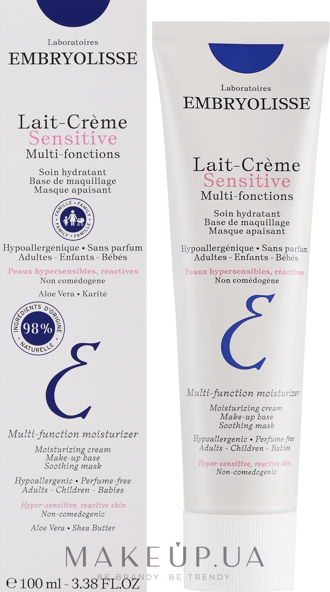 Крем-молочный концентрат для чувствительной кожи - Embryolisse Laboratories Lait-Creme Sensitive Concentrada — фото 100ml