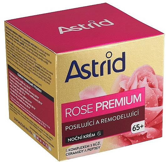 Нічний крем для обличчя - Astrid Rose Premium 65+ — фото N1