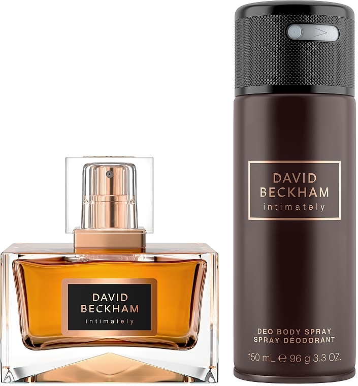 David Beckham Intimately Men - Набір (edt/75ml + deo/150ml) — фото N2