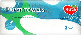 Парфумерія, косметика Паперові рушники V-складання, двошарові, 80 шт. - Ruta Paper Towels