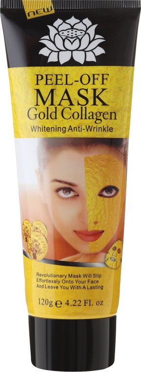 Маска для лица антивозрастная с золотом - Pil'aten Anti Aging 24K Gold Collagen Peel Off Face Mask — фото N2