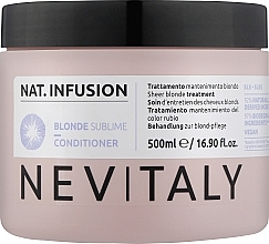 Крем-ополіскувач для нейтралізації жовтих відтінків на волоссі - Nevitaly Sheer Blonde Treatment — фото N2