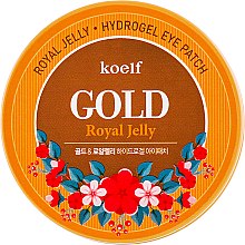Гидрогелевые патчи для глаз с золотом и маточным молочком - Petitfee & Koelf Gold & Royal Jelly Eye Patch — фото N2