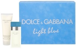 Духи, Парфюмерия, косметика Dolce & Gabbana Light Blue - Набор (edt 25 + b/c 50)