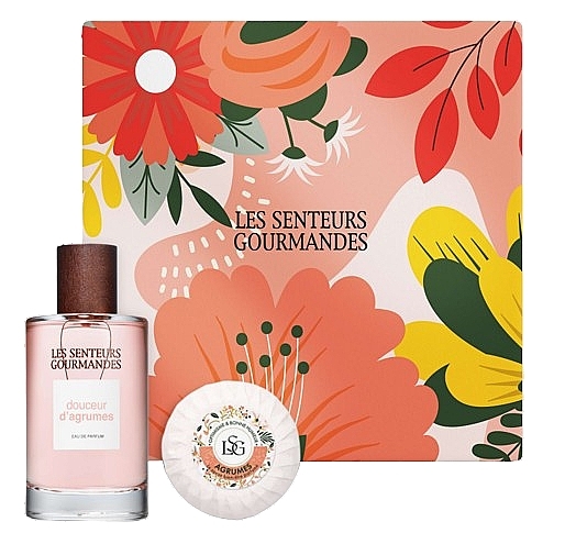 Les Senteurs Gourmandes Douceur D'agrumes - Набор (edp/100ml + soap/70g) — фото N1