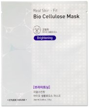 Парфумерія, косметика Освітлювальна маска для обличчя - Etude Real Skin Fit Bio Cellulose Mask Brightening