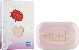 Мило для інтимної гігієни з олією троянди і вітаміном Е - Yoko Feminine Soap — фото N1