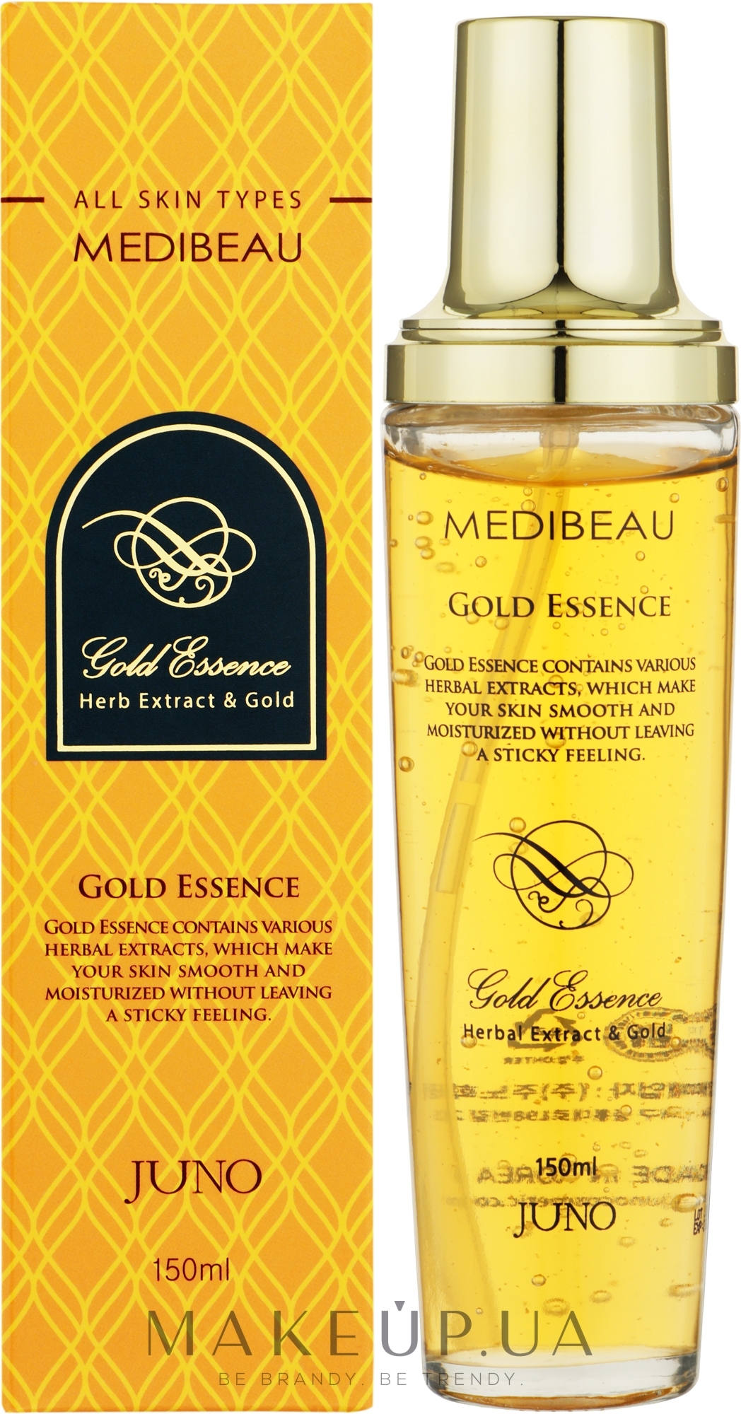 Омолаживающая эссенция для лица с золотом и растительными экстрактами - Medibeau Gold Essence — фото 150ml