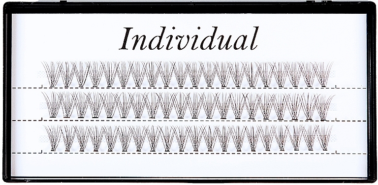 Накладные ресницы-пучки, 10D 0.10 C Mix 8-10-12 мм - Individual — фото N1