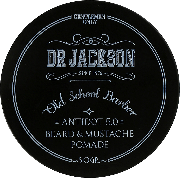 ПОМАДА ДЛЯ БОРОДЫ СИЛЬНОЙ ФИКСАЦИИ АНТИДОТ 5.0 - Dr Jackson Gentlemen Only Old School Barber Antidot 5.0 Beard & Mustache Pomade — фото N1