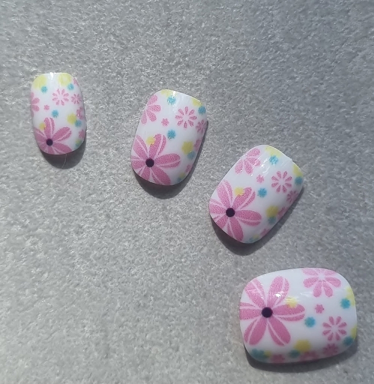 Накладные самоклеящиеся ногти для детей "Цветы", 973 - Deni Carte Tipsy Kids — фото N6