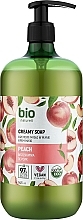 Духи, Парфюмерия, косметика Крем-мыло "Персик" с дозатором - Bio Naturell Peach Creamy Soap 