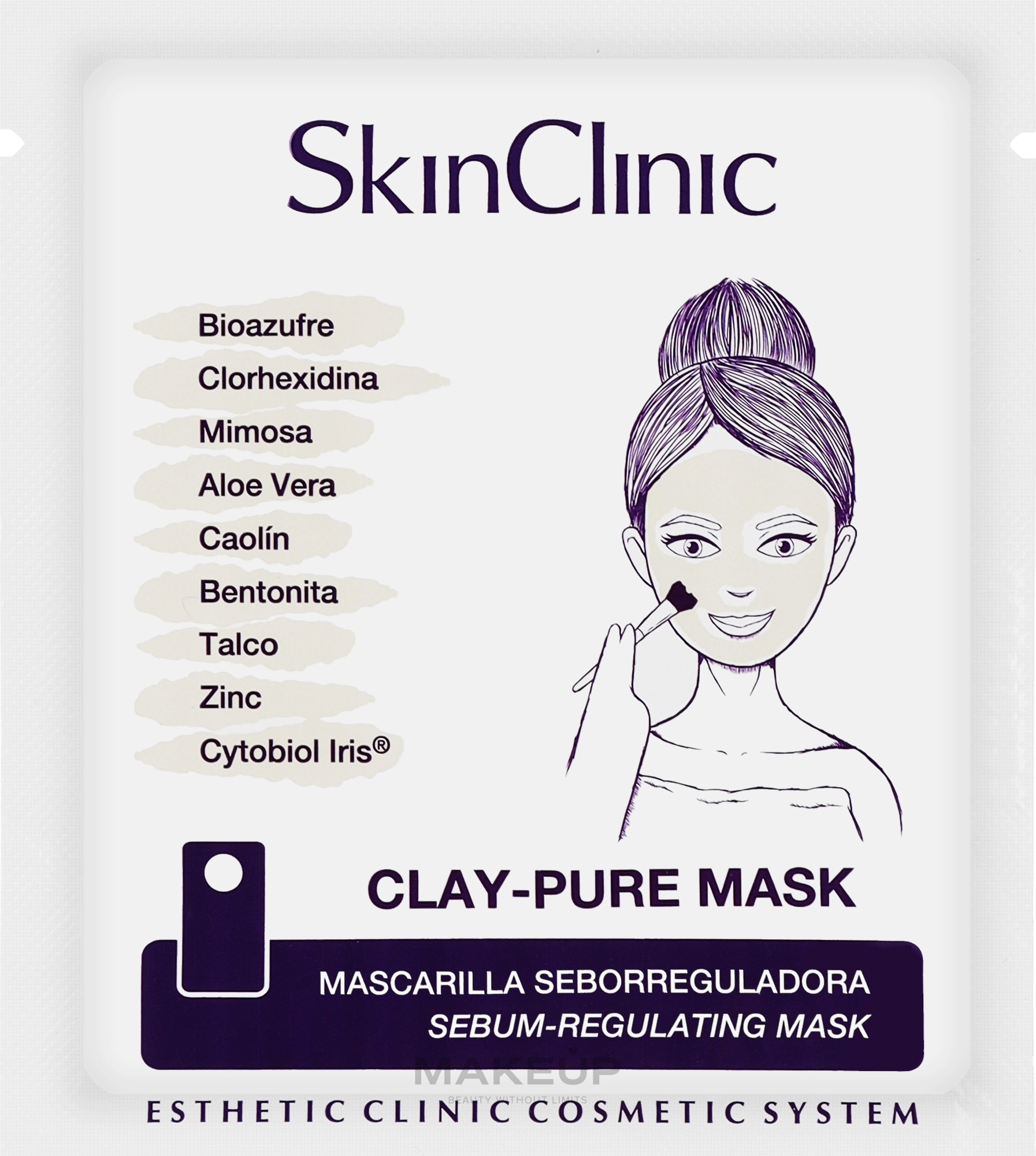 Маска очищающая с глиной - SkinClinic Clay-Pure Mask (пробник) — фото 5ml