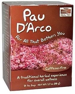 Кора мурашиного дерева в чаї - Now Foods Pau d`Arco Tea Bags — фото N1