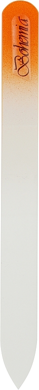 Пилочка хрустальная в чехле из кожи 99-1252, 125мм, оранжевая - SPL — фото N1