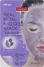 Парфумерія, косметика Гідрогелева маска для обличчя "Лаванда" - Purederm Real Petal MG:Gel Mask Lavender