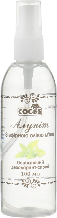 Дезодорант-спрей "Алунит" с эфирным маслом мяты - Cocos — фото N3