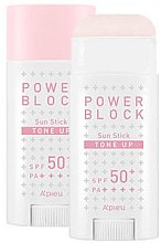 Духи, Парфюмерия, косметика Осветляющий солнцезащитный стик - A'pieu Power Block Tone Up Sun Stick