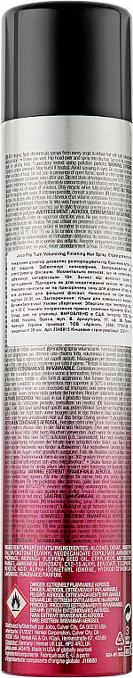 Фінішний спрей для збільшення об'єму (фіксація 10 + ) - Joico Flip Turn Volumizing Finishing Spray — фото N2