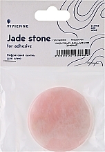 Нефритовий камінь для клею, рожевий - Vivienne — фото N1