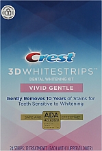 Духи, Парфюмерия, косметика Отбеливающие полоски для зубов - Crest 3D Whitestrips Kit Vivid Gentle