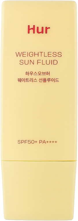 Легкий солнцезащитный флюид для лица SPF50+ - House of Hur Weightless Sun Fluid SPF50+ — фото N1