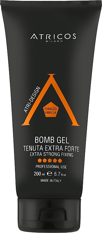 УЦЕНКА Гель для волос экстрасильной фиксации - Atricos Bomb Gel * — фото N1