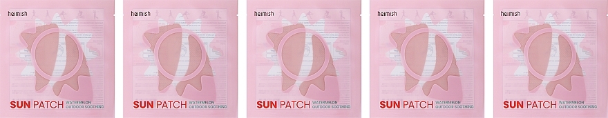 Зволожувальні патчі для захисту від шкідливого UV-випромінювання - Heimish Watermelon Outdoor Soothing Sun Patch — фото N3