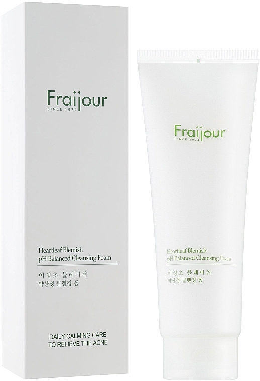 Пенка для умывания для чувствительной проблемной кожи - Fraijour Heartleaf Blemish pH Balanced Cleansing Foam — фото N2