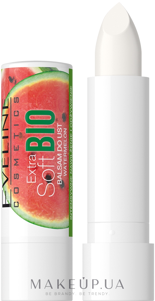 Бальзам для губ "Арбуз" - Eveline Cosmetics Extra Soft Bio Watermelon Lip Balm — фото 4g