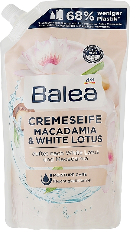 Жидкое крем-мыло "Макадамия и белый лотос" - Balea Macadamia & White Lotus (дой-пак)