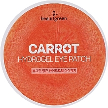Антиоксидантні гідрогелеві патчі з морквою - Beauugreen Carrot Hydrogel Eye Patch — фото N1