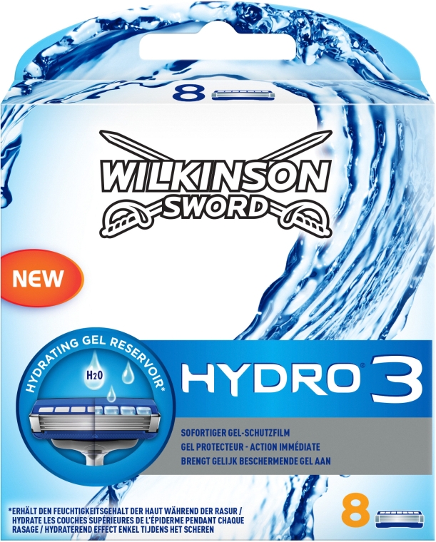 Сменные кассеты для бритья, 8шт - Wilkinson Sword Hydro 3