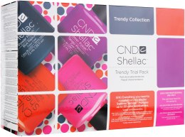 Духи, Парфюмерия, косметика Набор - CND Shellac Treandy Collection Trial Pack