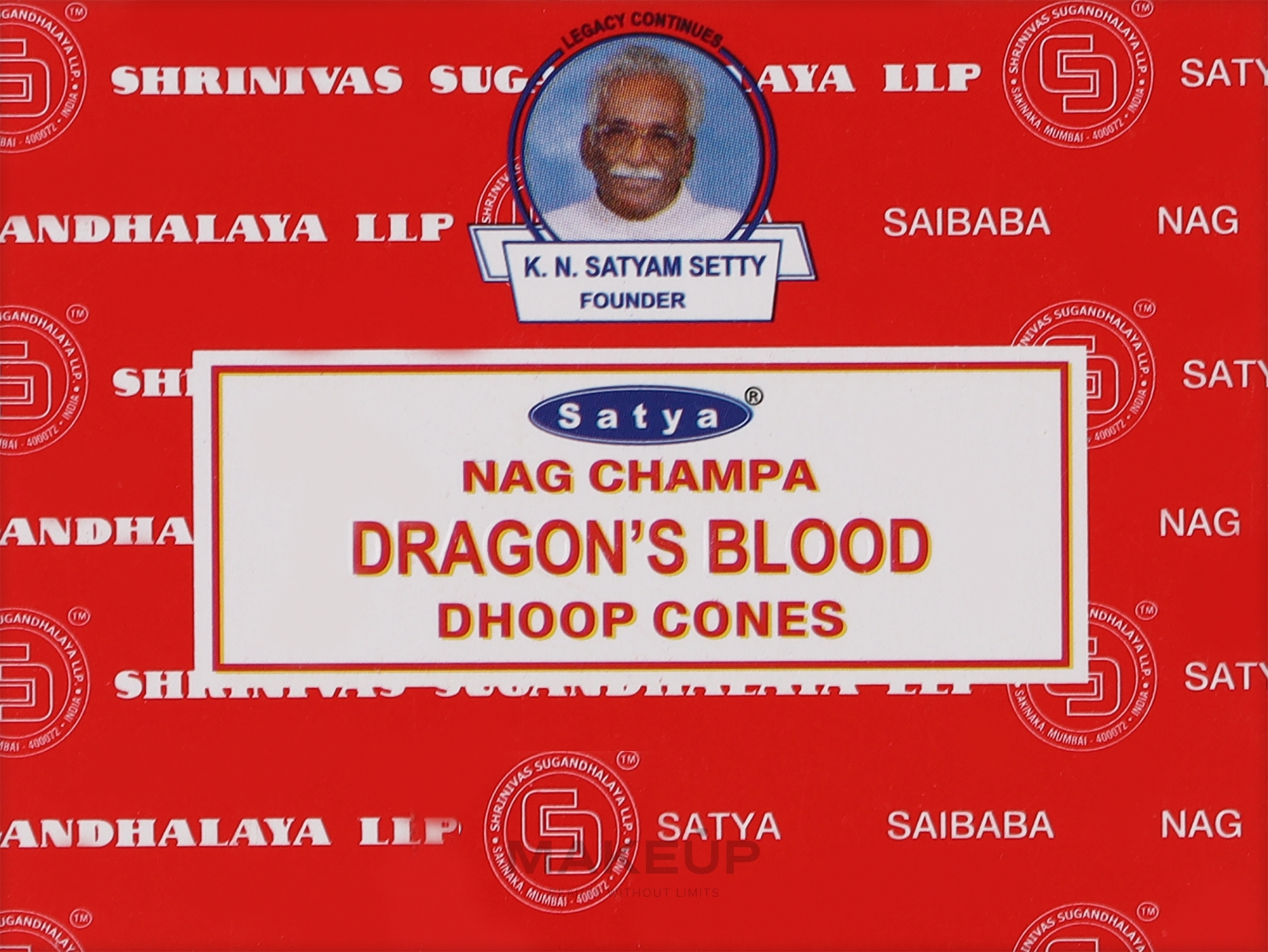 Пахощі конуси "Кров дракона" - Satya Dragon’s Blood Dhoop Cones — фото 12шт