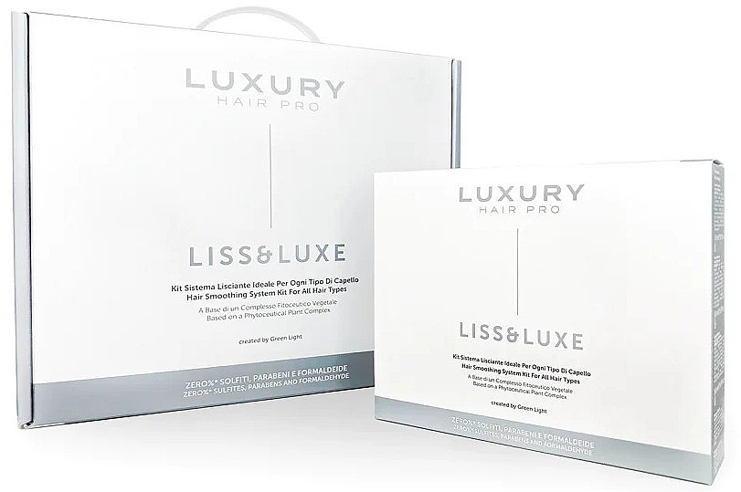 Набор, 5 продуктов, 150 мл - Green Light Hair Pro Liss & Luxe Hair Smoothing System Kit — фото N1