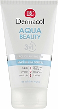Парфумерія, косметика Гель для вмивання - Dermacol Aqua Beauty 3v1 Face Cleansing Gel