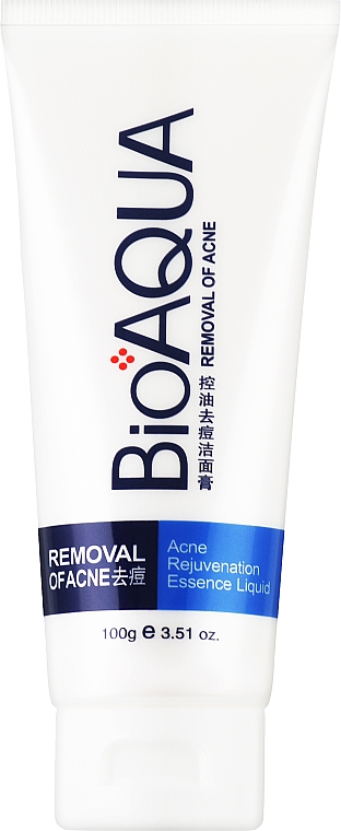 Пінка для очищення проблемної шкіри обличчя та боротьби із запаленнями - Bioaqua Pure Skin Anti Acne-light Print & Cleanser