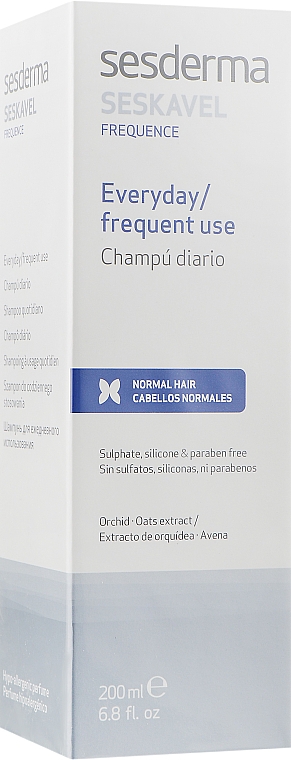 Шампунь для частого использования - SesDerma Laboratories Seskavel Frequent Use Shampoo — фото N1